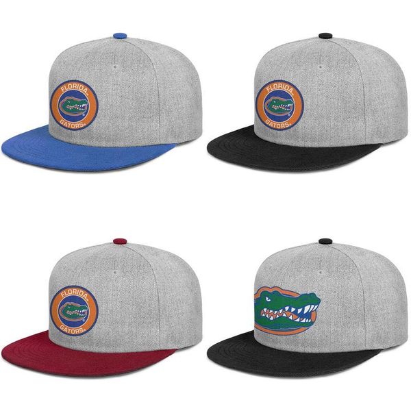 

florida gators round logo mens and women snap back baseballcap fitted blank hip hopflat brimhats primary team logo football core smoke, Blue;gray