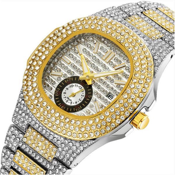 

womens luxe watch diamonds sapphire stainless steel quartz movement waterproof watches for girl lady famous wristwatches 04, Slivery;brown