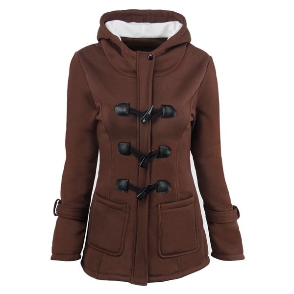 

coffee long parkas female women winter jacket coat thick cotton warm jacket outwear parkas plus size s-6xl fur coat 2018 outwear, Black