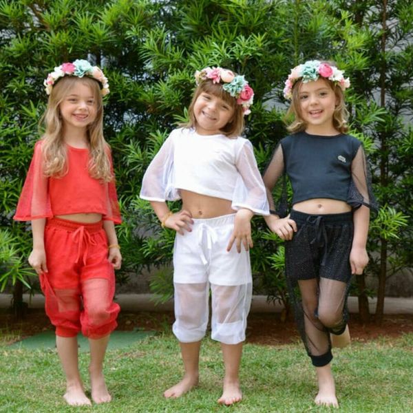 

pudcoco 2020 summer toddler baby girl clothes sets solid lace shining short sleeve pants 2pcs outfits cotton clothing 1-5y, White