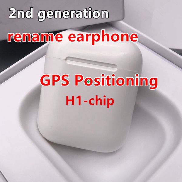 

Air 2nd generation rename earphone wirele charging with mart en or bluetooth earphone gp po itioning h1 chip original headphone