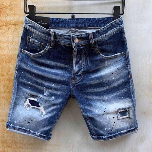 

dsenqi new men jeans for shorts jeans pants outwear man 2022, Blue