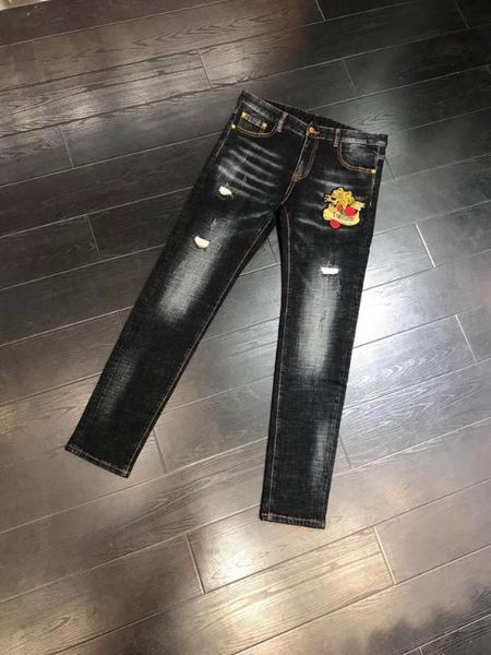 

men's jeans ah1263 fashion 2021 runway luxury european design party style clothing, Blue