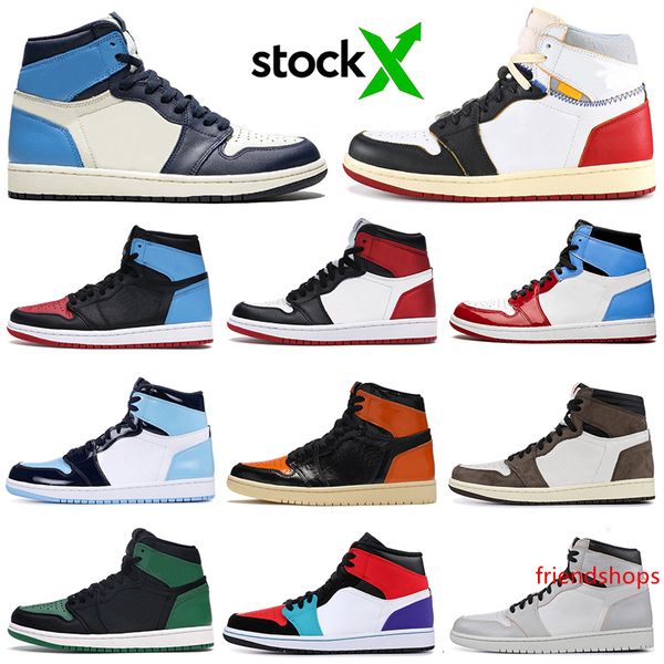 

stock x jumpman 1 men basketball shoes 1s unc to chicago obsidian spiderman banned fearless women mens trainer fashion sports sneakers