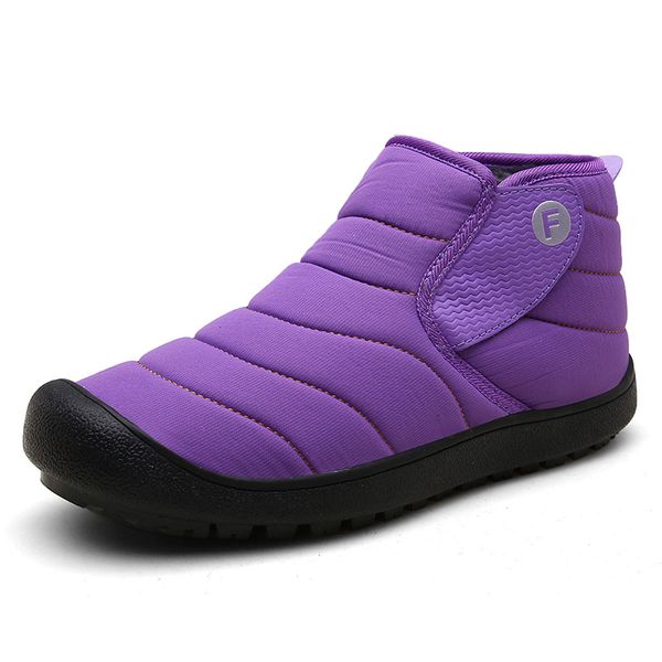 

2019 new winter women snow boots low cut waterproof ankle boots for women snow shoes plush warm, Black