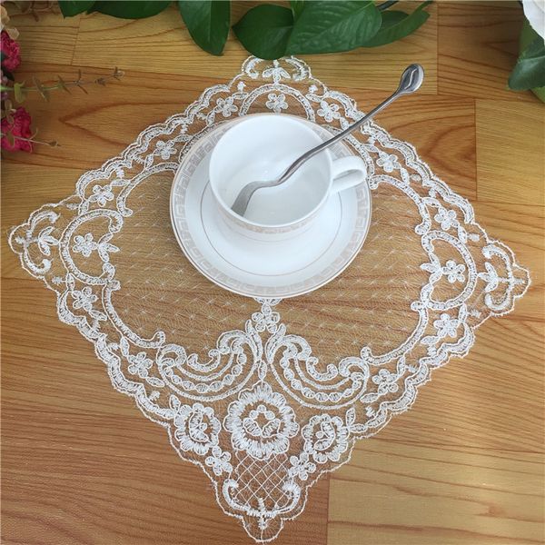 

variety european style lace embroidered napkin vase cushion coffee table mat lamp pad tray small appliances cover
