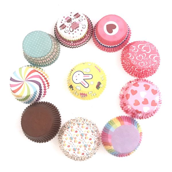 

other festive & party supplies grade paper baking cup anti-oil kitchen accessories 100pcs muffin box printing cupcake liner cake decorating