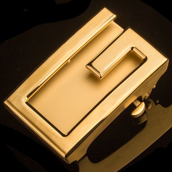 

inner wear automatic stainless steel belt belt buckle steel buckle men's automatic waist head g handle inner wear n12, Slivery;black