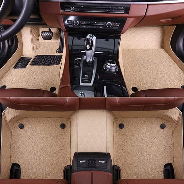 

sunny car floor mats case for kia sorento sportage optima k5 forte carens soul 5d car-styling leather anti-slip carpet liner