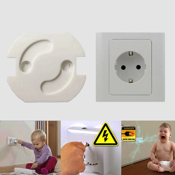 

20pcs eu child safety electrical outlet cover plugs for power socket guard baby protection anti electric shock rotate protector