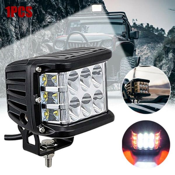 

square led work light fog lamp 48w waterproof 121 degrees with mounting bracket
