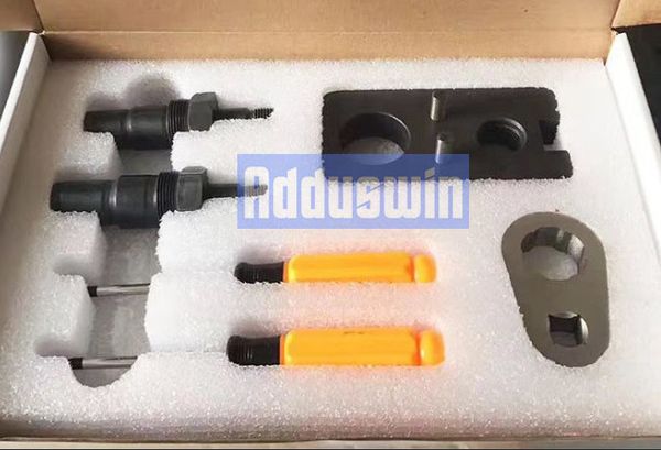 

common rail injector disassemble dismounting tool for cum-mins eui m11-n14, common rail injector nozzle adapters for cum-mins