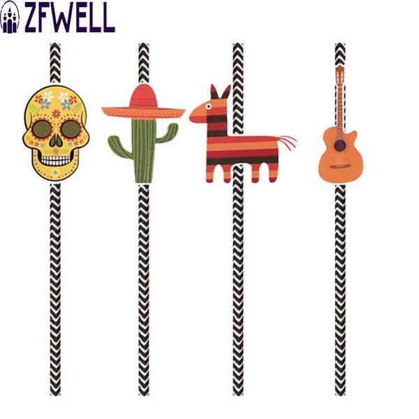 

zfwell4day of the dead party fiesta capped cactus horse guitar pinata paper straw dessert taiwan undead festival party dec