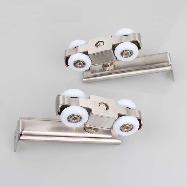 2019 Door Roller Ultra Quiet Wooden Furniture Sliding Door Pulley Hanging Track Nylon Wheel Glass Bearing Door Home Building Hardware From