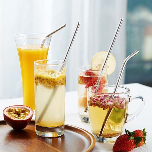 

50pcs stainless steel drinking straw tea filter yerba mate tea straws bombilla gourd reusable tea tools washable bar accessories
