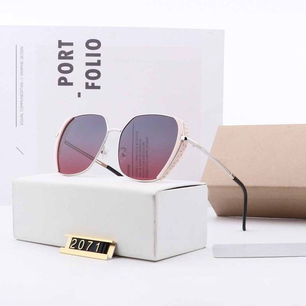 

brand designer handbag tote brand shoulder bag sunglasses for women polarized goggle sun glasses model 2071 good quality with box, White;black