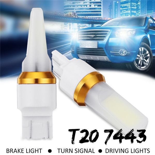 

t20 w21w 48smd car brake sreverse light 12v 24v white turn signal lamp bulb