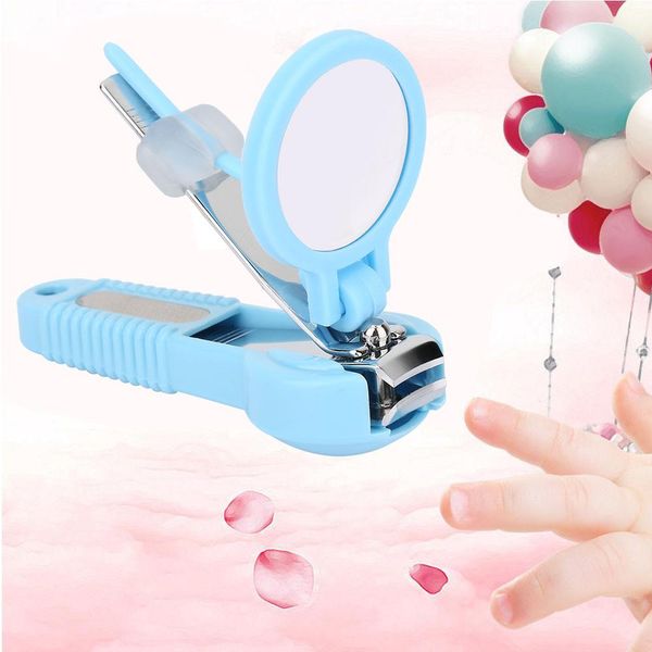 

детские кусачки для ногтей с лупой карманный finger toe nail clipper cutter триммер для маникюра инструмент дети уход за ногтями