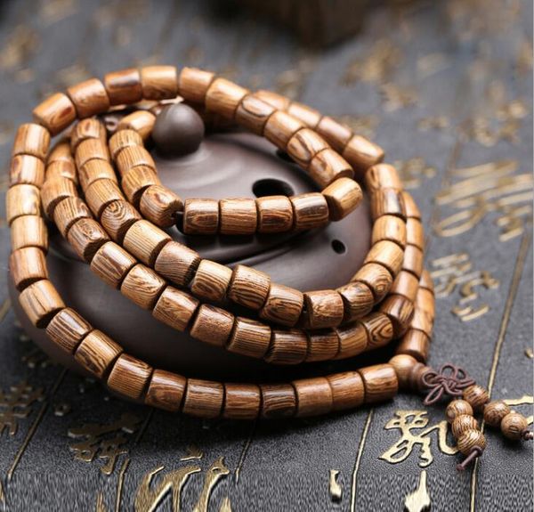 

a string of wooden chicken wings wooden bracelets, 108 wooden barrels, beads, men and women bracelets wy355, Black