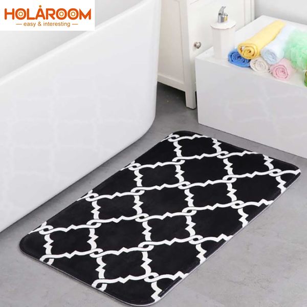 

absorb water mat door carpet for living room rug anti-slip geometric pattern doormat home decor 4 colors available washroom mat