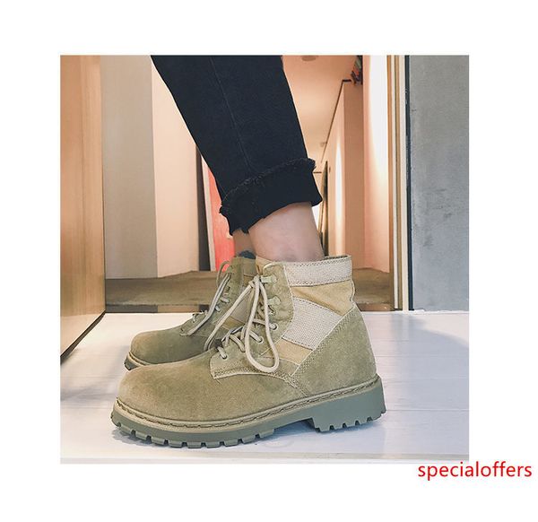 

x136 man spring casual boot breathable light men lace-up new women s leather boot wild personality shoe fashion big size 39-46, Black