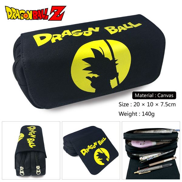 

dragonball z son goku canvas pencil bag student stationery bags students zipper school pencil case makeup case pen bag money