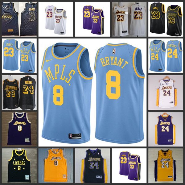 

los angeles lakers 23 lebron james 24 bryant 8 kobe bryant 3 anthony men basketball jerseys