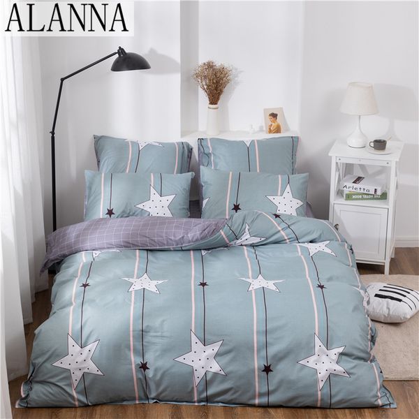 

bedding sets alanna x-1009 printed solid home set 4-7pcs lovely pattern with star tree flower