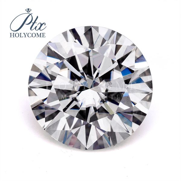 

1ct 6.5mm round cut moissanite diamond def white stones jewelry price per carat, Black