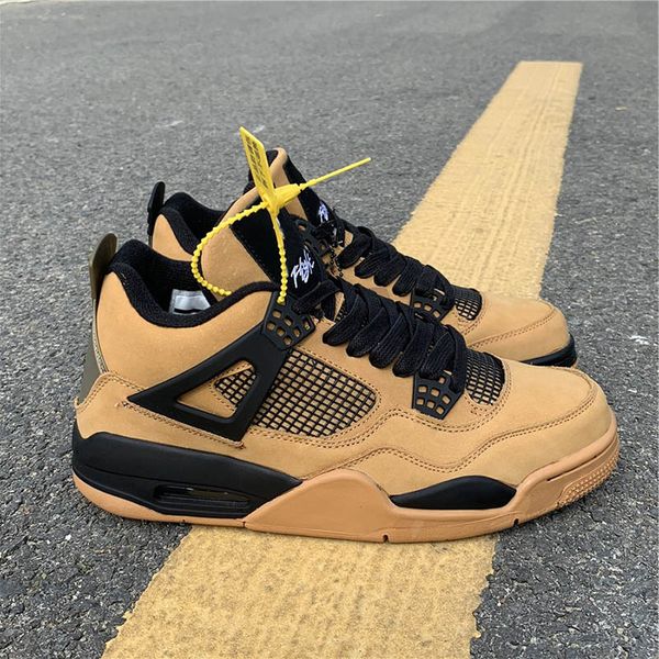 

Designer Basketball Shoes 4 4s Travis Scotti Mens Yellow Fashion Outdoor Trainer Sports Sneaker Comfortable Designer Shoes High Quality
