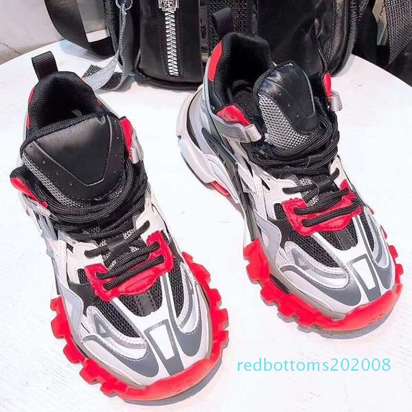 

2020 new women luxury designer sneakers fashionable old shoes vintage outdoor mesh classic style color platform red trainers size 35-39 08r, Black