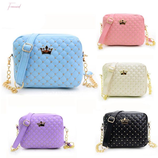 

bag women messenger bags rivet shoulder bag leather crossbody classic candy color handbags