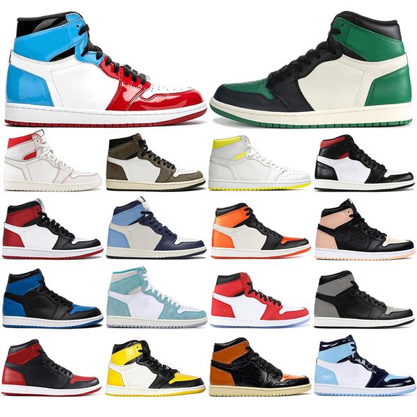 

with socks 2020 air jordan retro mens basketball shoes 1s obsidian unc turbo green 1s backboard sport sneaker trainer size 36-46