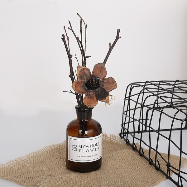 

natural dried flower baby's breath for home decor party wedding supplies garden decoration valentine's day gift with vase
