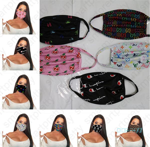 

women men mouth-muffle masks letter print breathable face mask designer reusable washable cycling outdoor luxury cover d41301