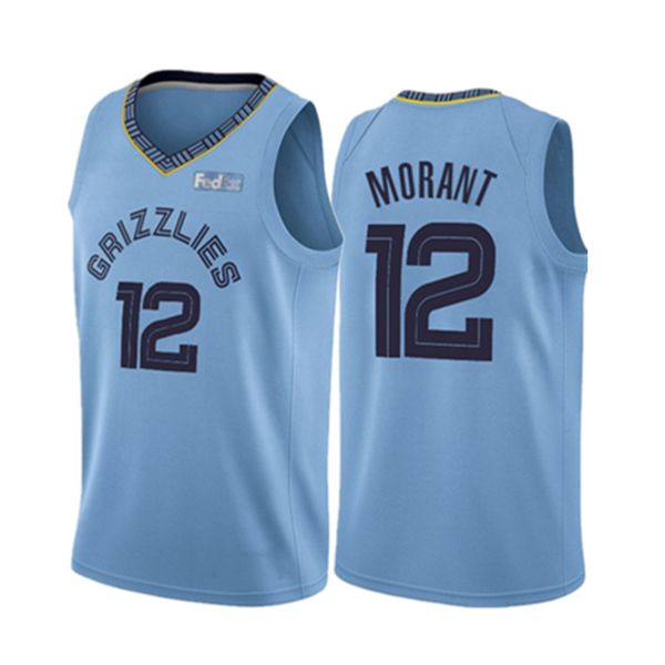 

ja 12 morant jersey basketball jerseys mens s-xxl 2021, Black;red