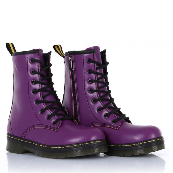 

sothe dme-2019 purple leather men boots laced postal male shoes, Black
