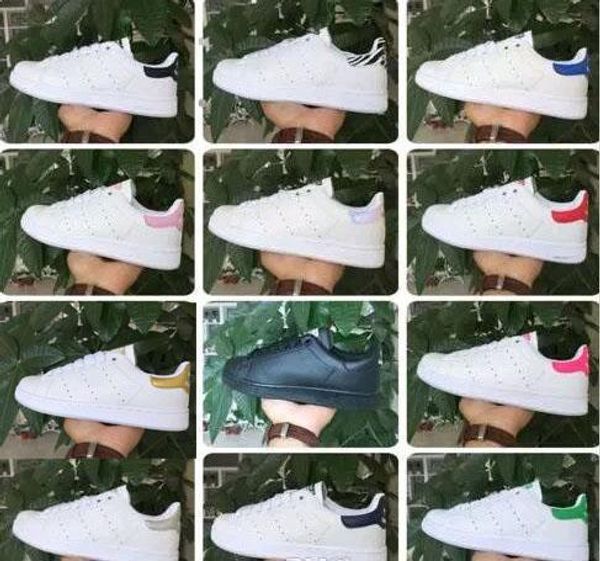 

2019 brand stan shoes fashion smith sneakers casual pu men women sport casual shoes jogging sneakers classic flats, Black