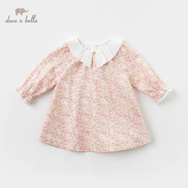 

dbs12125 dave bella spring baby girl's princess floral zipper dress children fashion party dress kids infant lolita clothes, Red;yellow