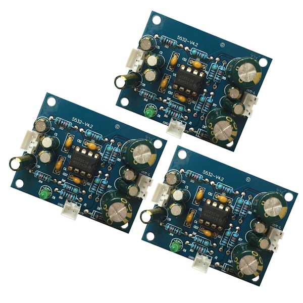 

3 pieces mini audio pre-amplifier module amplifier board 12v-35v diy hifi digital pre-amp board