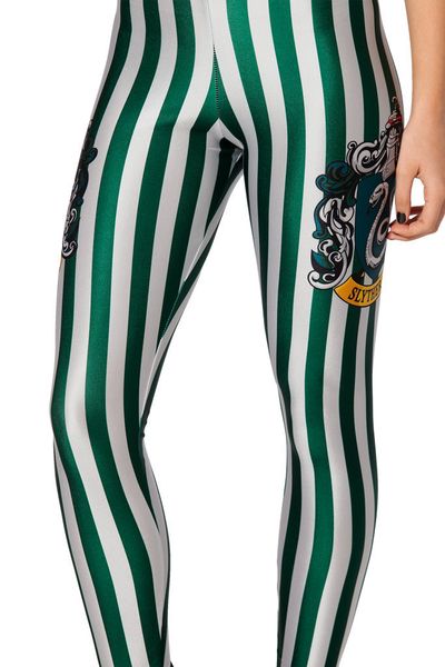 

printed green striped tight underpants, Black