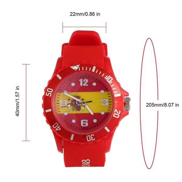 

football watch theme quartz watch silicone wristwatches with russia logo fashion sports watches, Slivery;brown