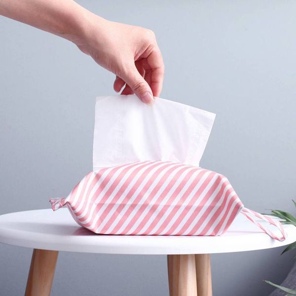 

hanging tissue box linen bag cover new decoration case paper towel holder and cotton container napkin
