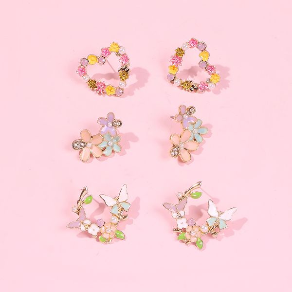 

european and american-style concise version drop earrings creative geometric fresh earrings-style beautiful net red earrings, Golden