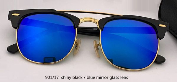 Todo-clube óculos de sol das mulheres dos homens marca designer uv400 mestre óculos clássico óculos de sol condução semi sem aro rd3816 quadrado g228f