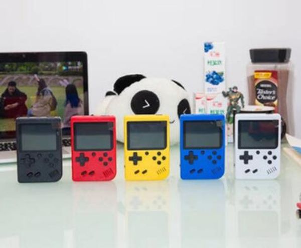 

400 in 1 retro fc 8 bit mini handheld portable game players game console 3 lcd screen texture surface support tv-out gift mq50 dhl