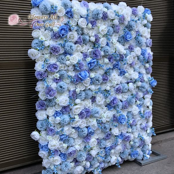 

artificial flower wall and fake flowers runner with new peony for wedding background decoration