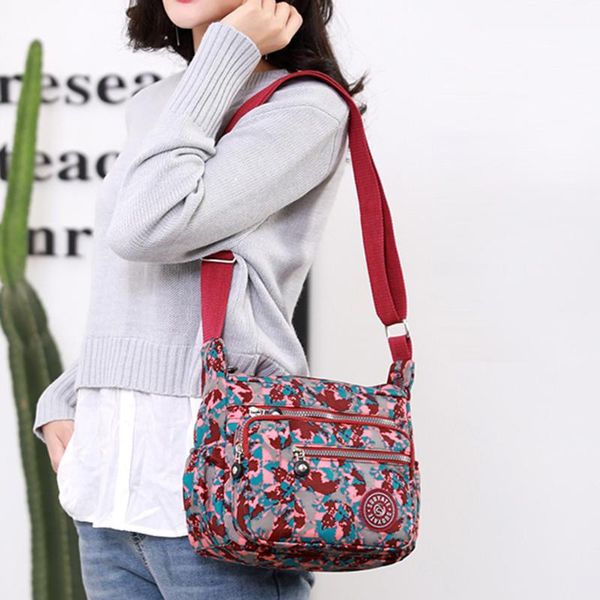 

38# women casual messenger bags waterproof nylon handbag female daily shoulder bag ladies crossbody bags