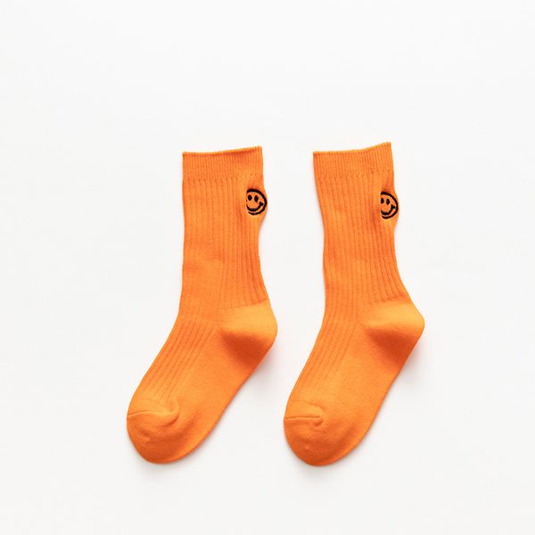 

2019 autumn and winter new arrival korean style cotton smiling pattern fashion middle stocking for cute sweet baby girl and boy, Blue