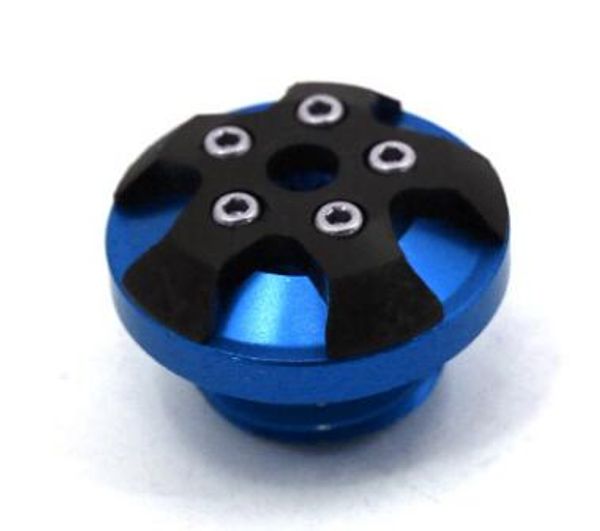 

mottorcyclecnc aluminum magnet engine oil filler cap fuel fill tank cover for msx125 blue